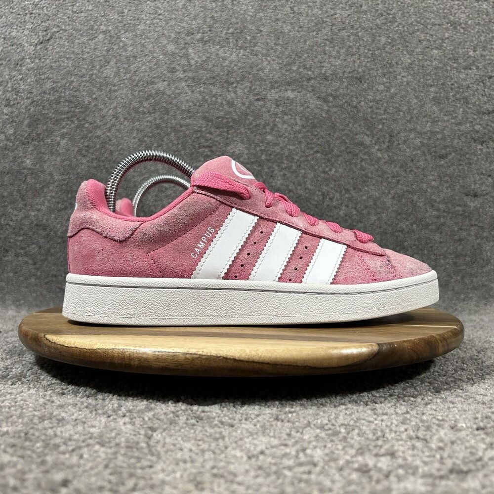 Adidas Campus 00s ID7028 Women's Size 8 Pink Fusion Suede Athletic Shoes Used